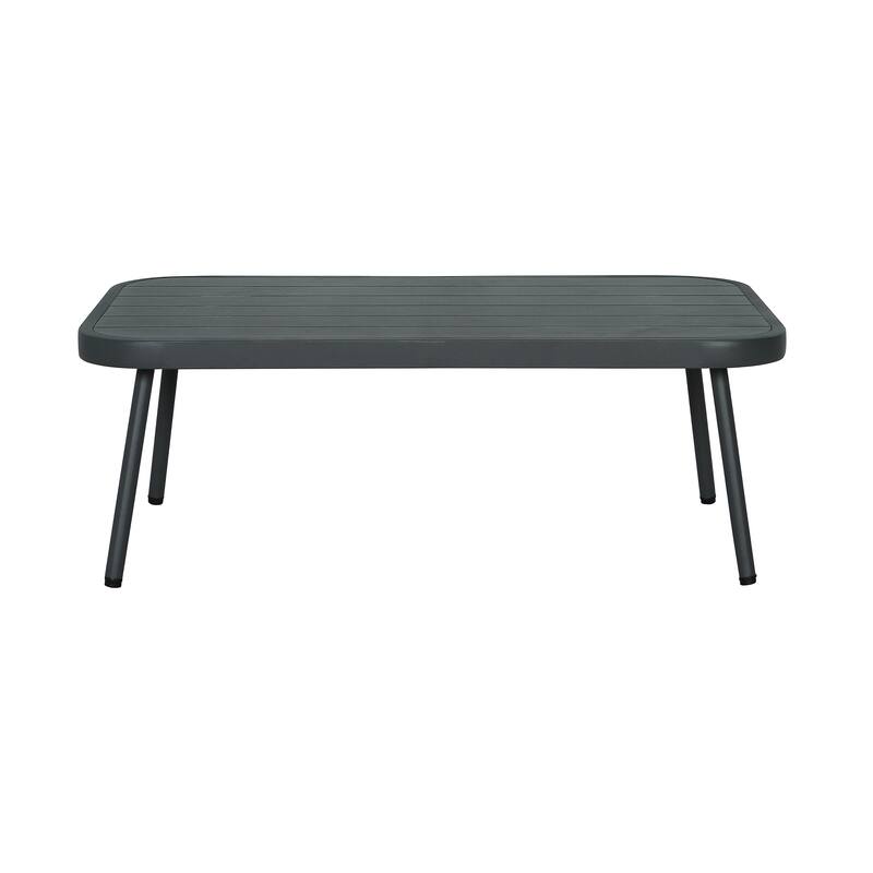 Christopher Knight Home - Cadence Rope and Steel Patio Loveseat and Table Set