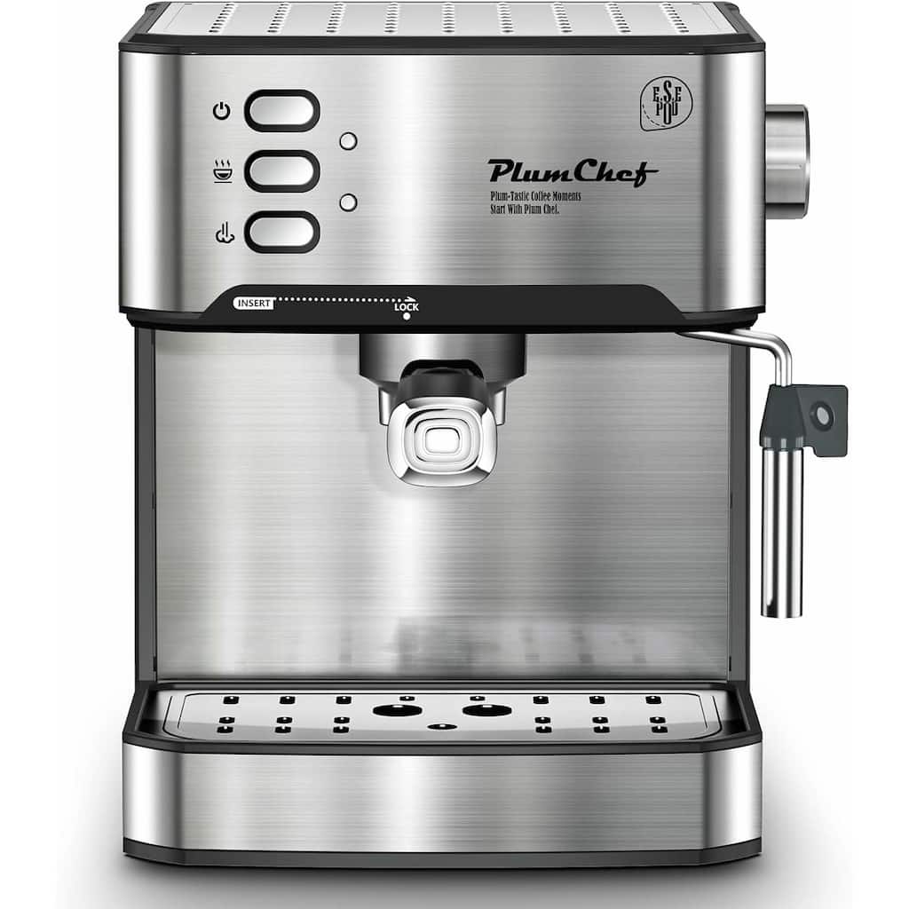 20 Bar Professional Espresso Machine with Milk Frother, Single & Double Shot, ESE Pod Compatible