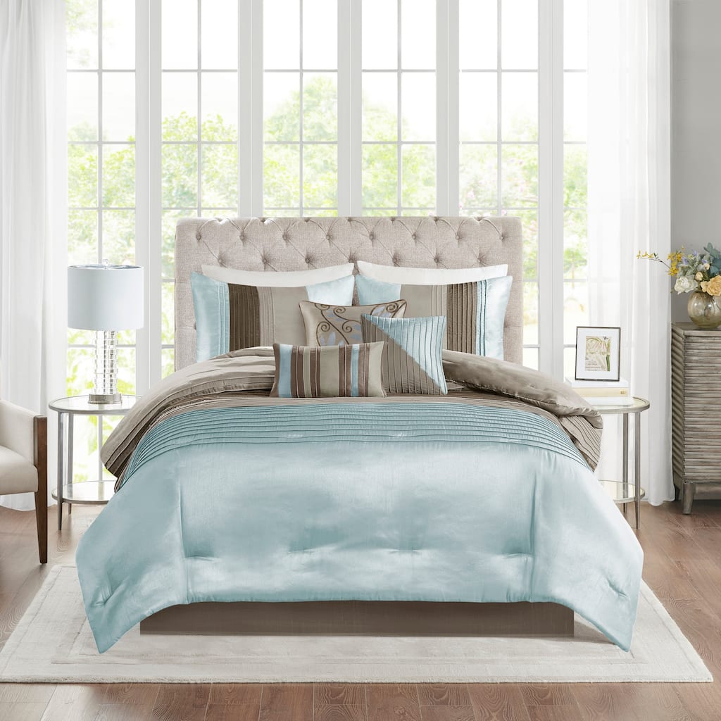 Madison Park Tradewind Blue 7-piece Comforter Set