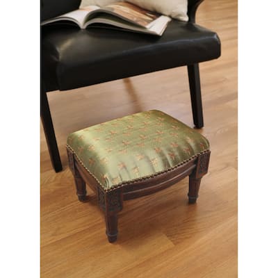 Olive Dragonfly Footstool