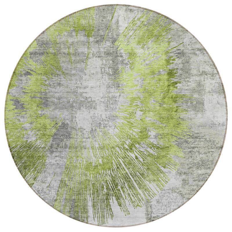 HomeRoots Abstract Transitional Rectangle Outdoor Rug