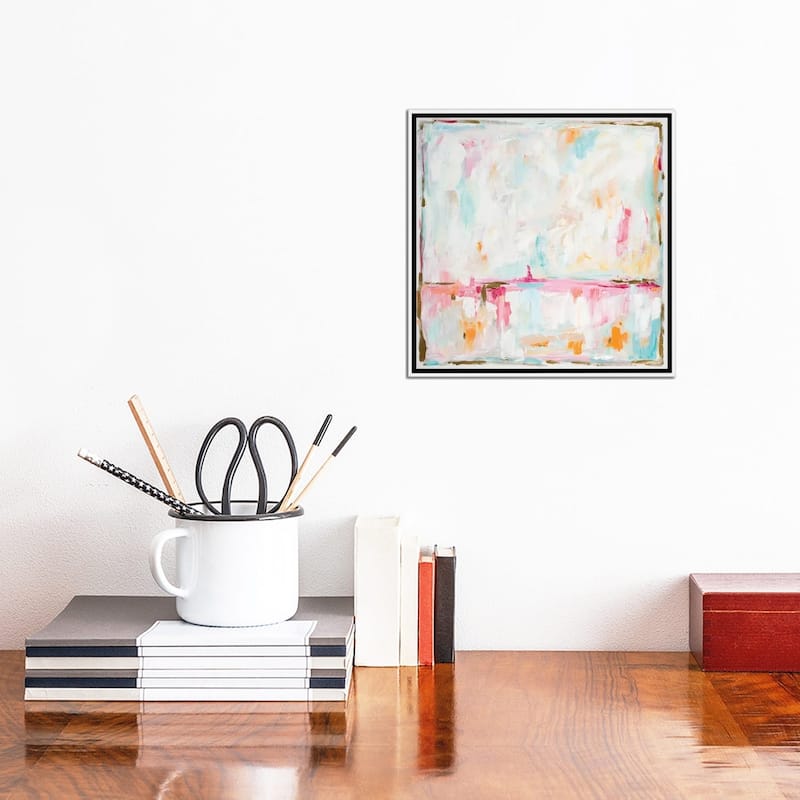 iCanvas "Cotton Candy Cloud" by L. Hewitt Framed Canvas Print