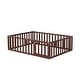 preview thumbnail 83 of 89, Kids Bed Wood Daybed Frame with Fence,Twin/ Full/Queen,White/Gray/Walnut/Natural