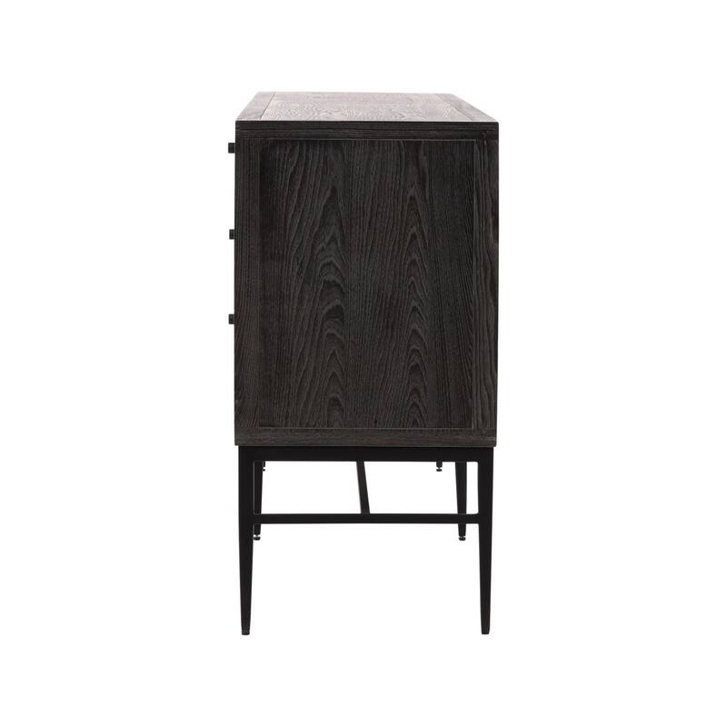 Furniture Classics Glacier Elm Wood and Iron Storage Sideboard
