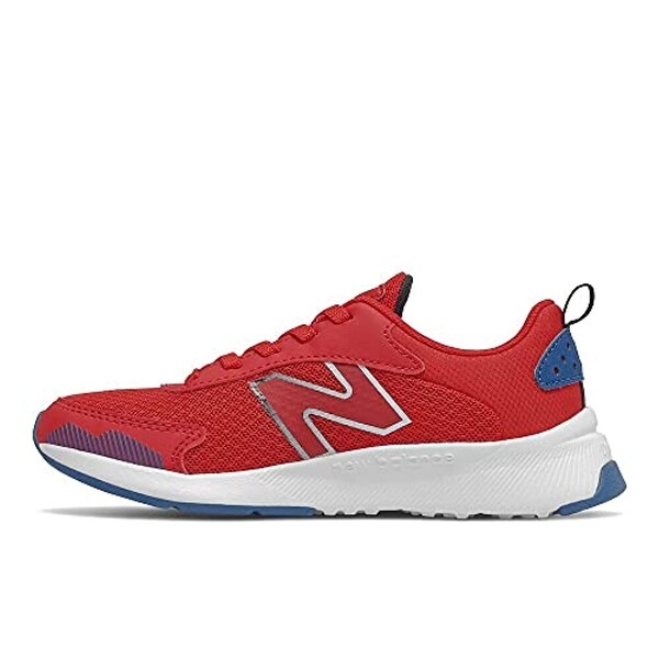 New Balance Boy's DynaSoft 545 V1 Lace-up Running Shoe, Team Red/Oxygen Blue/Black. Opens flyout.