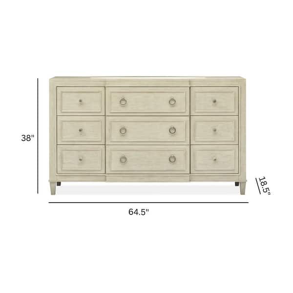 Magnussen Home Sheridan Limestone Drawer Dresser