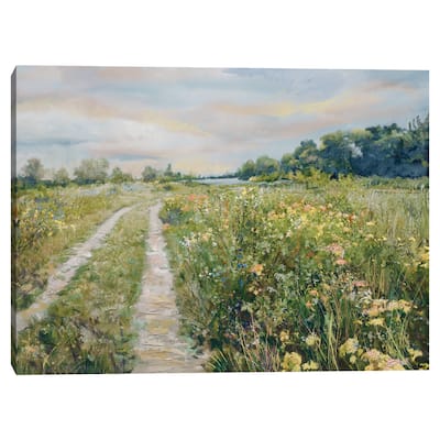 Meadow by the Lake by Studio Arts Canvas Art Print