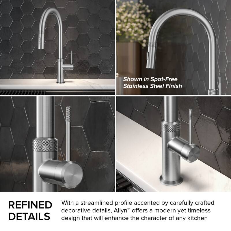 Kraus KPF-2654 Allyn 1.8 GPM Single Hole Pull Down Kitchen Faucet