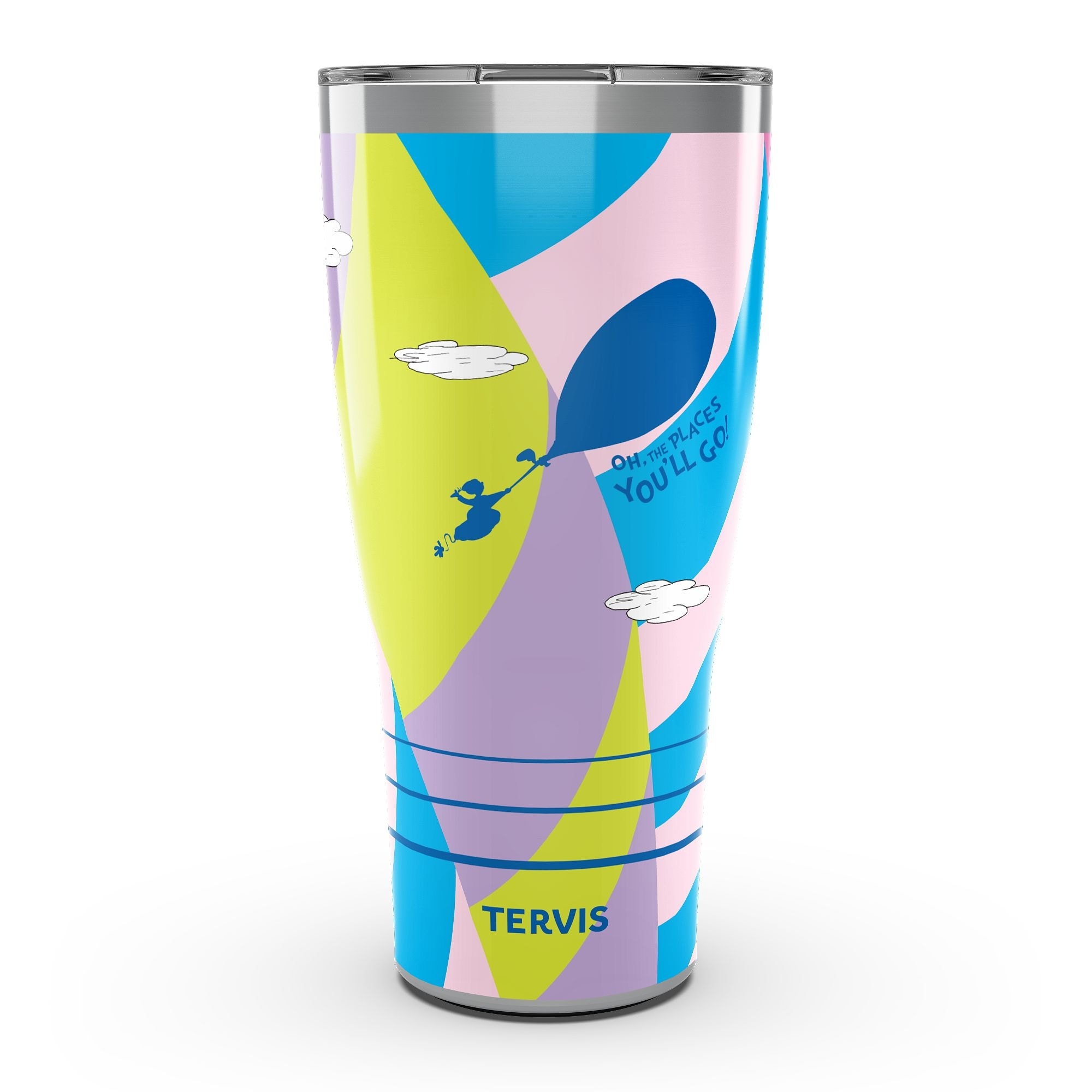 Tervis Traveler Dr. Seuss Oh the Places You'll Go Triple Walled Insulated Travel Tumbler, Stainless Steel