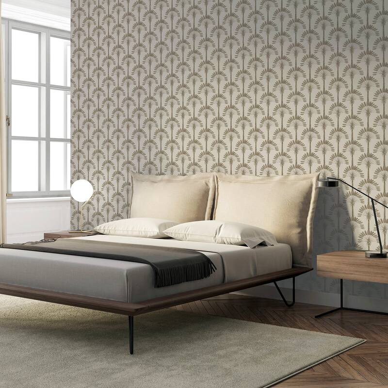 Arthouse Sylvia Gold Palm Palace Wallpaper