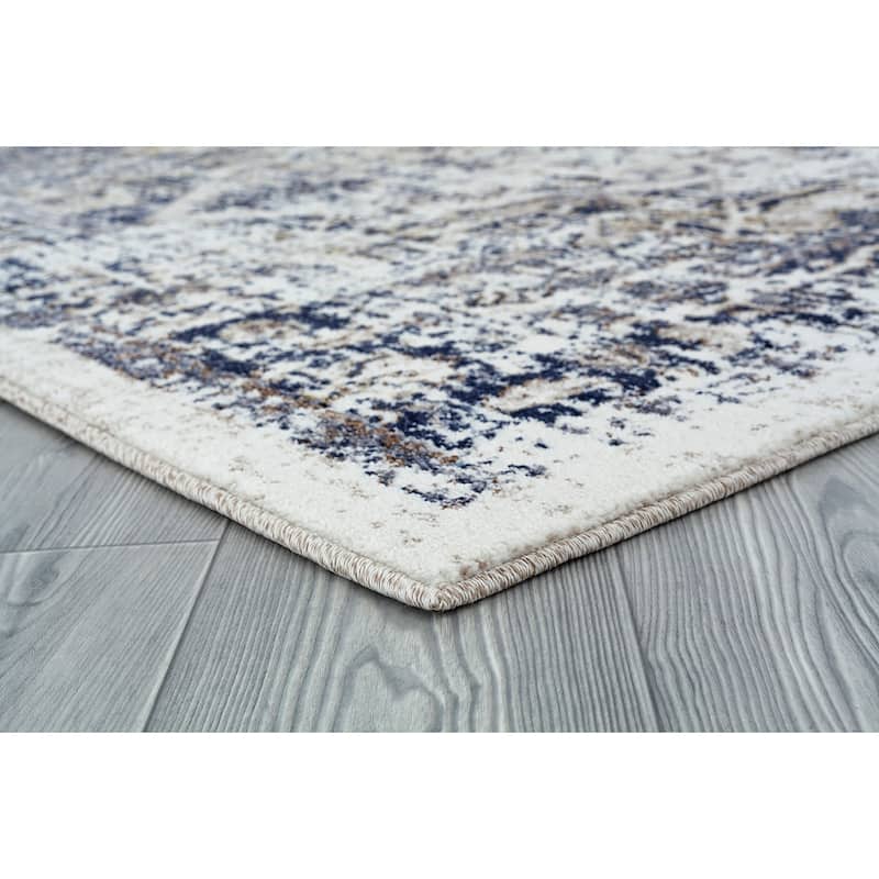 Milan Cream/Tribeige Polypropylene Area Rug