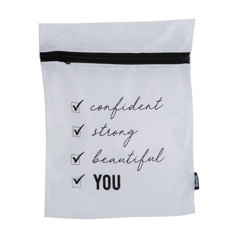Laundry 360 3 Piece Printed Mesh Wash Bags with Bra Bag - 9"x 13", 9"x 13", 11"x 15"