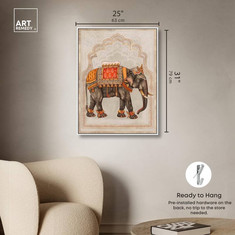Elephant Queen Canvas by Art Remedy