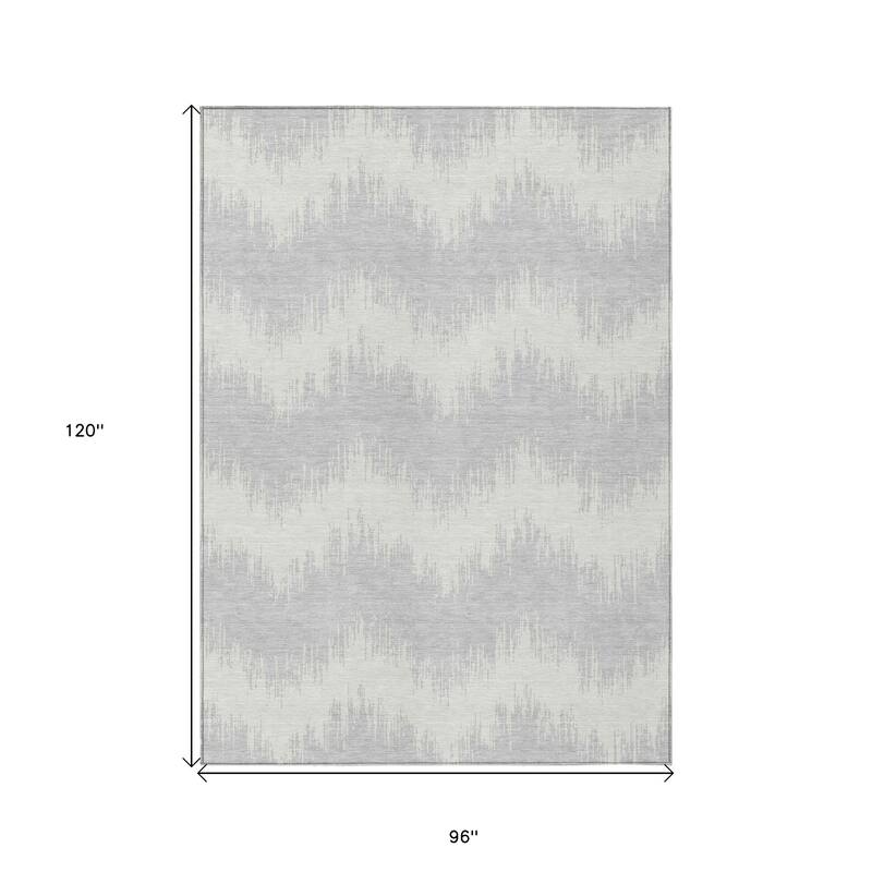 HomeRoots Chevron Transitional Rectangle Outdoor Rug