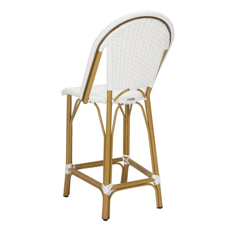 SAFAVIEH Outdoor Abigayle Indoor/Outdoor Bistro Counter Stool - 19Wx23Dx43H
