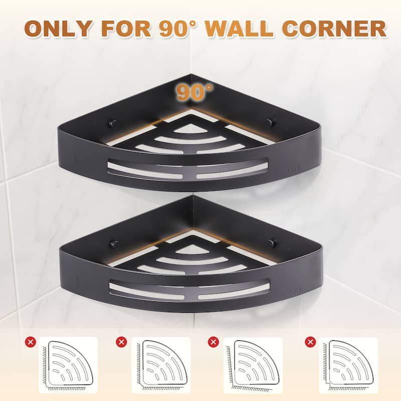 WOWOW Two Piece Stainless Steel Modern Wall Mounted Storage Basket - N/A