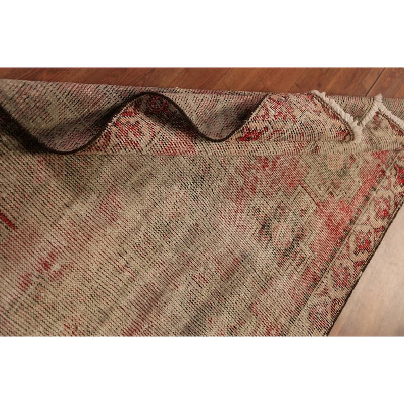 Geometric Bakhtiari Persian Rug Hand-Knotted Wool Carpet - 3'7" x 6'1"