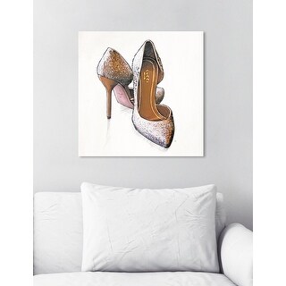 Oliver Gal 'My Gala Shoes' Fashion and Glam Wall Art Canvas Print ...
