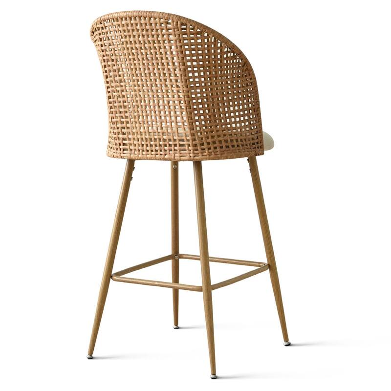 29" Upholstered Arm Height Bar Stools (Set of 2)