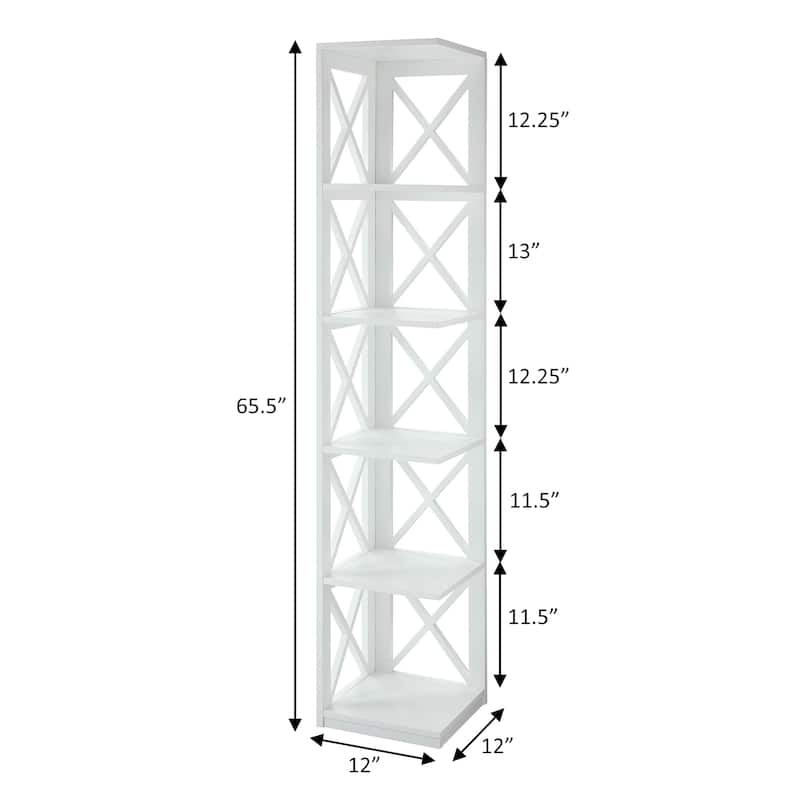 Convenience Concepts Oxford 5 Tier Corner Bookcase