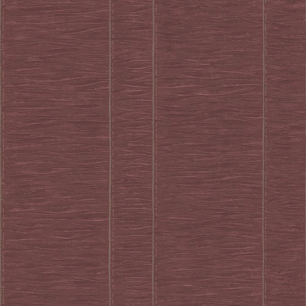Galerie Wallcoverings Palazzo 2 Collection Pleated Stripe Vinyl on Non-woven Matte Wallpaper Roll