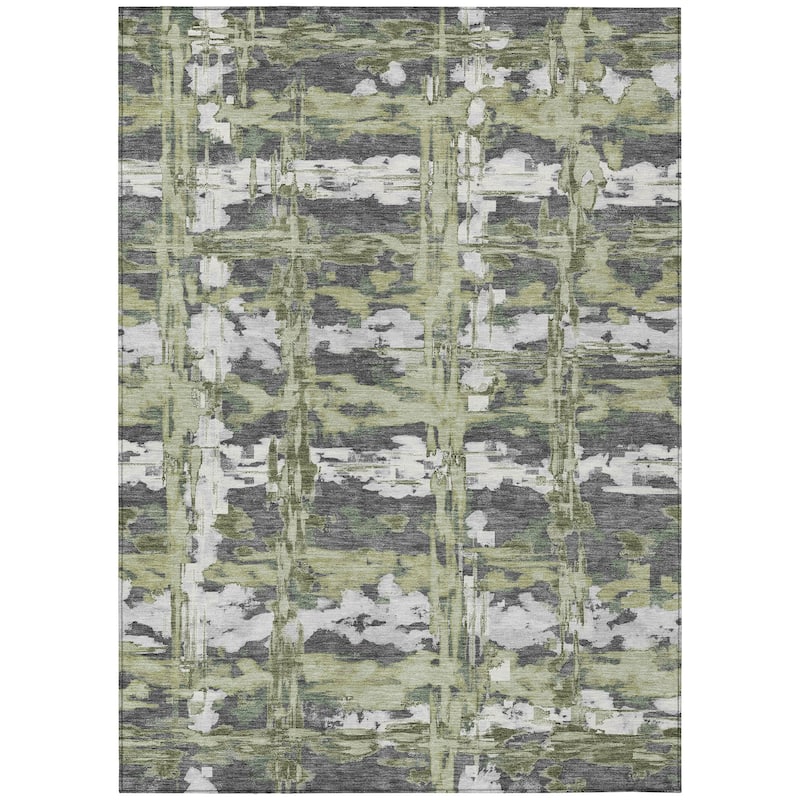 Machine Washable Indoor/ Outdoor Casual Fowler Chantille Rug