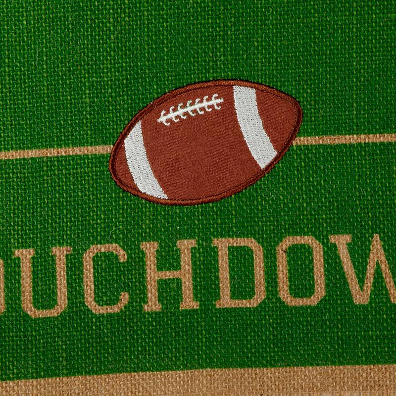 DII Touchdown Print Jute Table Runner 14X74
