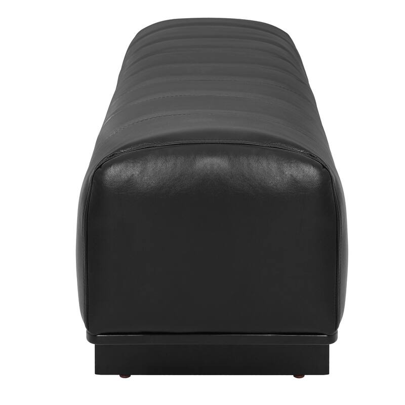 Christopher Knight Home - Modern Upholstered Dining Bench with Faux Fur Tufted Seating