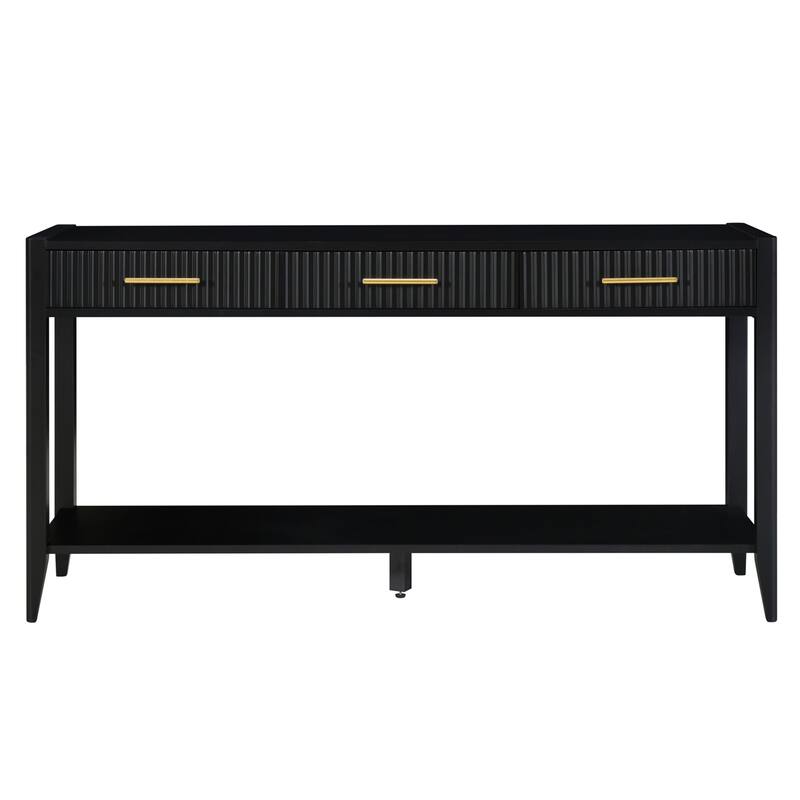 For Entry with Vertical Stripe Drawer Consoles