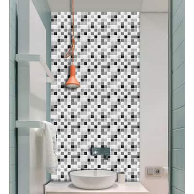 3D PVC Peel & Stick Mosaic Tile Sticker, 12"x12"/pc - 20pc