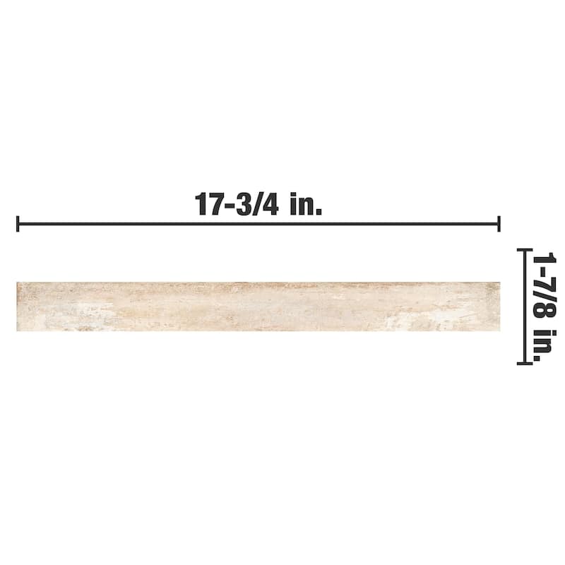 Merola Tile Sedona Sand 1-7/8" x 17-3/4" Porcelain Floor and Wall Tile