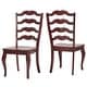 preview thumbnail 11 of 43, Eleanor Ladder Back Dining Chair (Set of 2) by iNSPIRE Q Classic Antique Berry Red