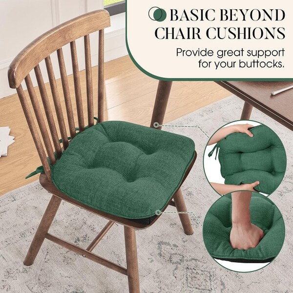 Chair Cushions for Dining Chairs 4 Pack, Memory Foam Chair Cushion