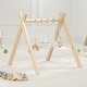 preview thumbnail 16 of 18, Wooden Baby Play Gym Set, Interactive Activity Center by Comfy Cubs Natural Wood