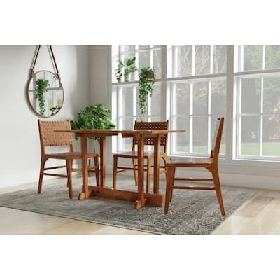 Rectangular Acacia Wood Dining Table - 48" - Golden Brown