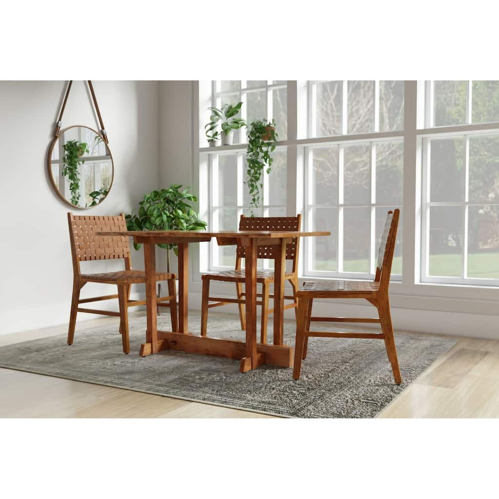 Rectangular Acacia Wood Dining Table - 48" - Golden Brown