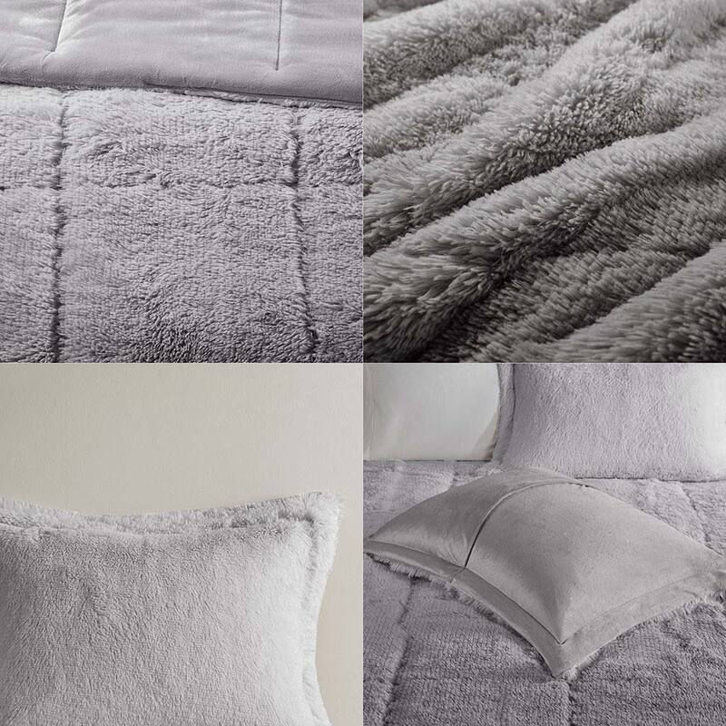 Ombre Shaggy Comforter Mini Set