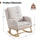 preview thumbnail 36 of 66, HOMYKA 27.5" Wide Rocking Chair for Nursery