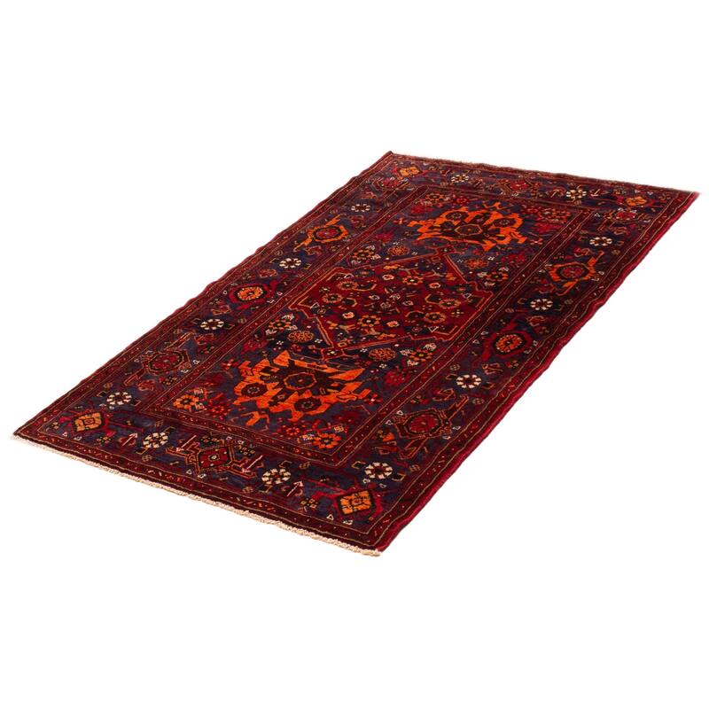 ECARPETGALLERY Hand-knotted Anadol Navy Wool Rug - 4'5 x 6'11