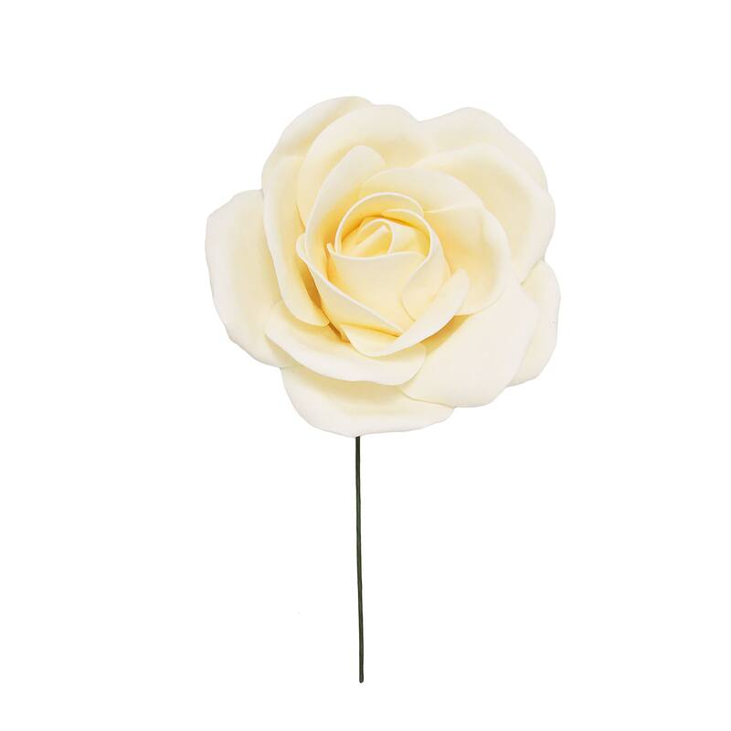 Set of 3 Large Foam Rose Stem Flower Wall Decor Backdrop Art Crafts 12in