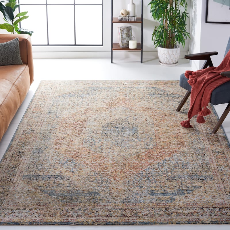 SAFAVIEH Silverado Zola Vintage Oriental Rug - 8' x 10' - Blue/Rust
