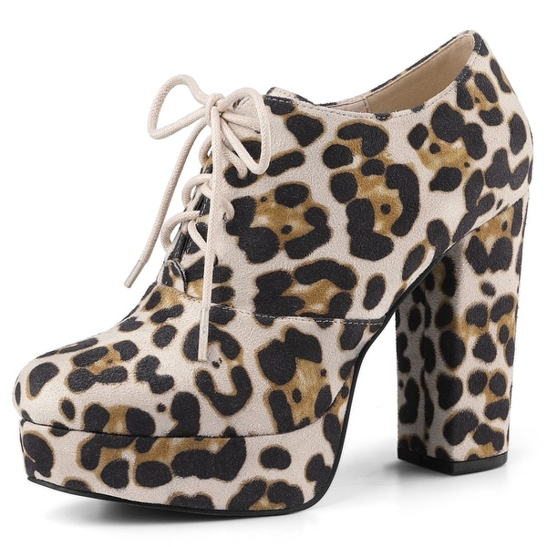 leopard print boots womens