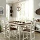preview thumbnail 4 of 5, Farmhouse 3-light Wood Lantern Chandelier for Dining Room - W16.5" x H29"