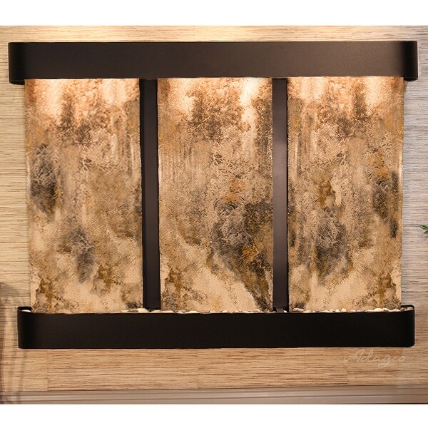 Deep Creek Falls Fountain - Blackened Copper - Rounded Edges - Choose Options