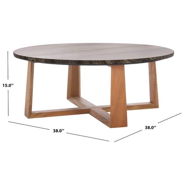 SAFAVIEH Couture Trenton Marble Top Coffee Table - 38"W x 38"D x 15"H