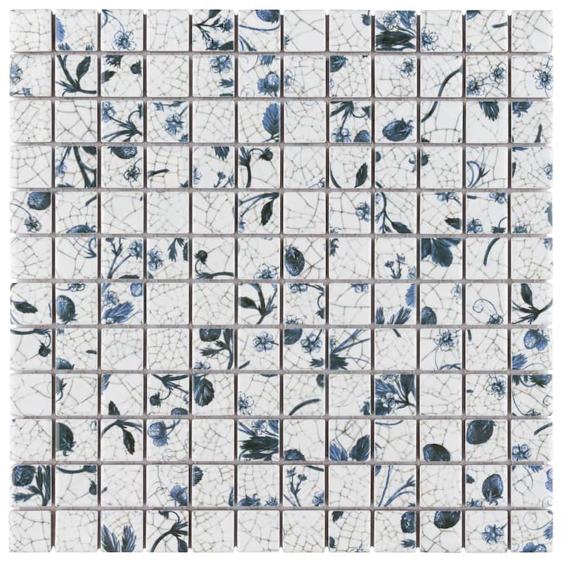 Merola Tile Strawberry Fields 11-5/8" x 11-5/8" Porcelain Floor and Wall Tile