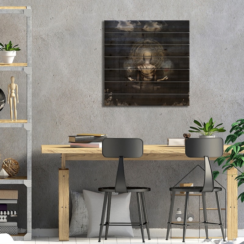 The Projection Print On Wood by Cameron Gray - Multi-Color