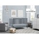 preview thumbnail 16 of 17, Heartland 4-in-1 Convertible Crib, Greenguard Gold Certified, Bianca White