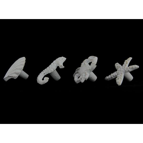 Shop Coastal Sea Life 4 Piece Cast Iron Drawer Pull Or Cabinet Knob Set 2 X 2 5 X 1 25 Inches On Sale Overstock 18433140