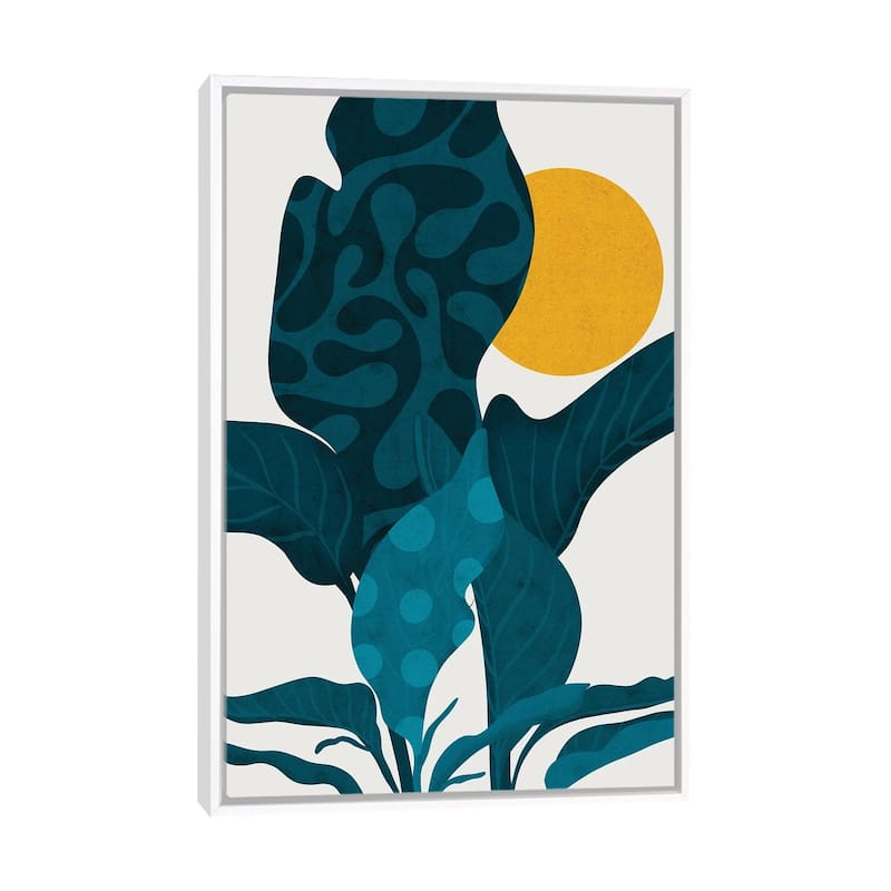 iCanvas "Life" by Reyna Noriega Framed Canvas Print - White - 48x32
